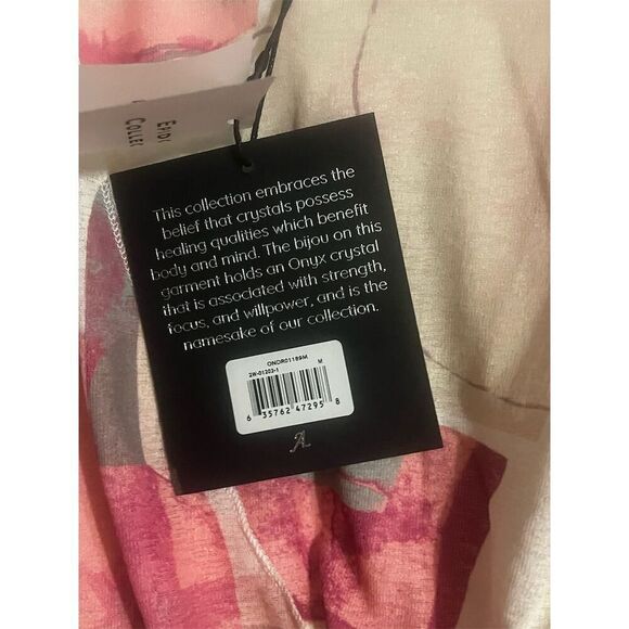 Adrienne Landau Women's Drape Front Dress M Multicolor Abstract Party - Picture 6 of 8